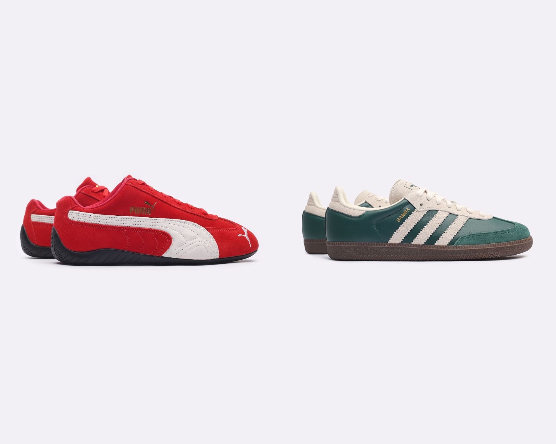 Сравнение PUMA Speedcat и adidas Samba