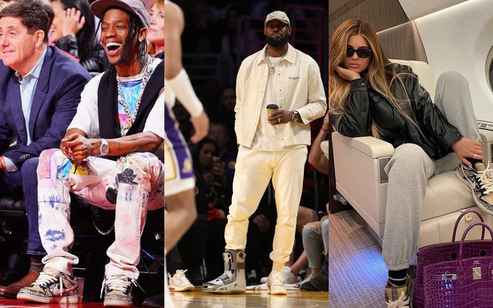 Знаменитости в кроссовках Nike Dunk Low