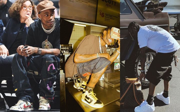Знаменитости в кроссовках. Трэвис Скотт