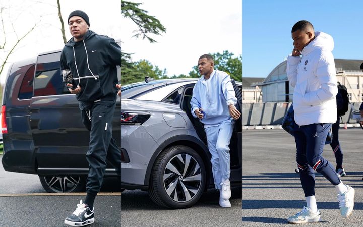 Знаменитости в кроссовках. Киллиан Мбаппе