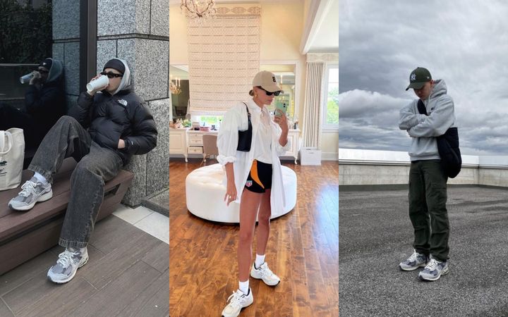 C чем носить кроссовки New Balance 2002R. 27 примеров из Pinterest