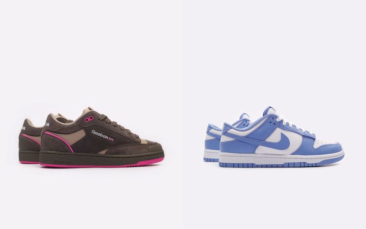 Сравнение Reebok Club C BULC и Nike Dunk Low