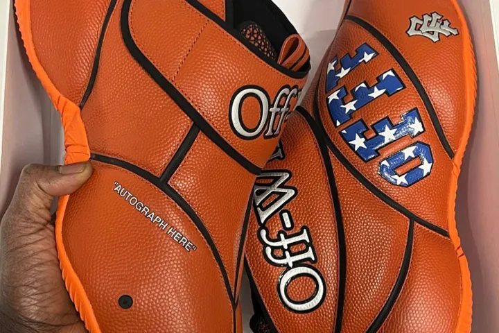 Off-White выпустили кроссовки, созданные из баскетбольного мяча