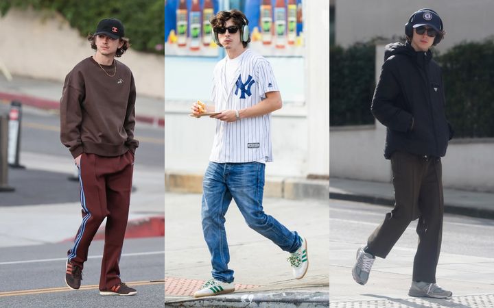 Знаменитости в кроссовках. Тимоти Шаламе