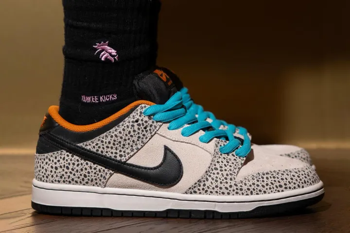 Финальный взгляд на кроссовки Nike Dunk Low «Olympics»