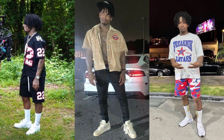 Знаменитости в кроссовках. 21 Savage