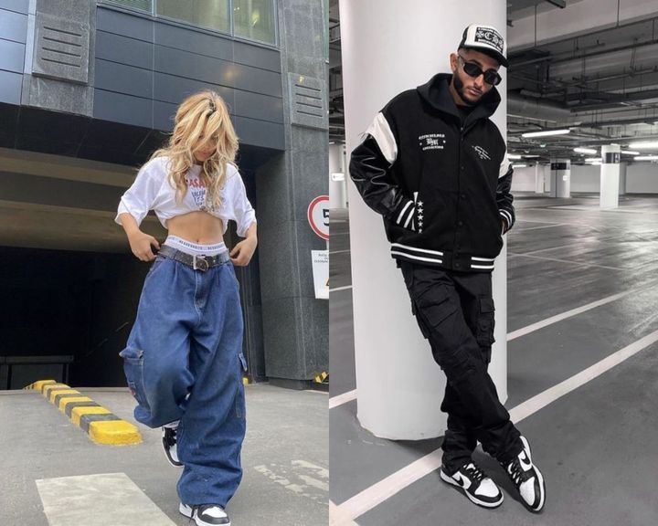 C чем носить кроссовки Nike Dunk Low «Panda». 36 примеров из Pinterest