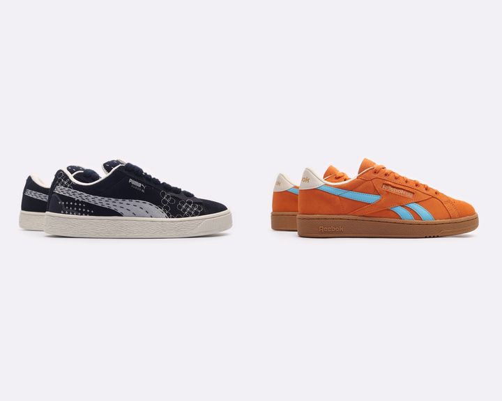 Сравнение PUMA Suede XL Skate и Reebok Club C Grounds UK