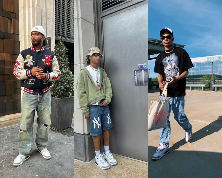 С чем носить кроссовки Air Jordan 3 Retro. 18 примеров из Pinterest