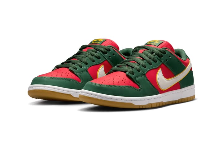 Официальные фотографии кроссовок Nike Dunk Low «Seattle Supersonics»