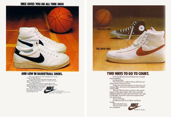 Краткая история кроссовок Nike Blazer