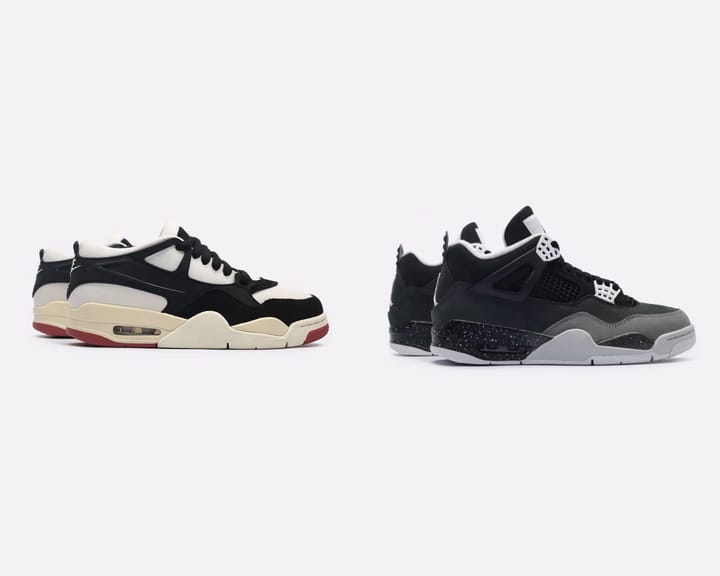 Сравнение Air Jordan 4 и Air Jordan 4 RM