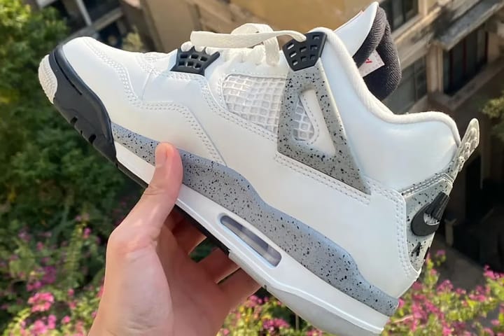 Первые фотографии кроссовок Air Jordan 4 «White Cement»