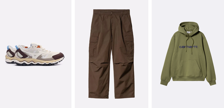 С чем носить кроссовки Mizuno Wave Mujin. 3 простых образа из ассортимента магазина Sneakerhead