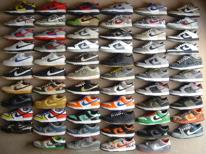 Nike хочет существенно уменьшить выпуск кроссовок Nike Dunk