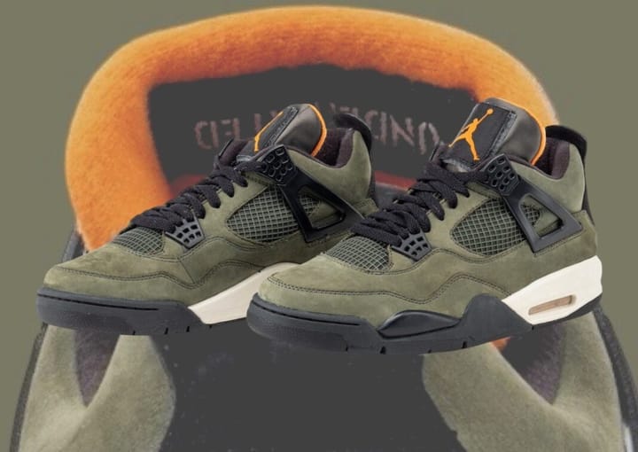 Живые фотографии кроссовок Air Jordan 4 x UNDEFEATED