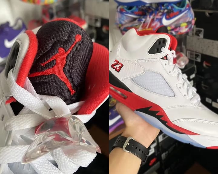 Первый взгляд на кроссовки Air Jordan 5 «Fire Red»