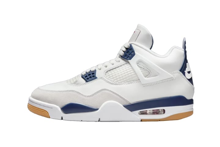 Официальные фотографии кроссовок Nike SB x Air Jordan 4 «Navy»