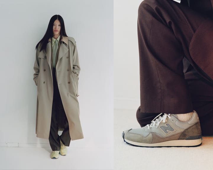 Лукбук кроссовок AURALEE x New Balance 475
