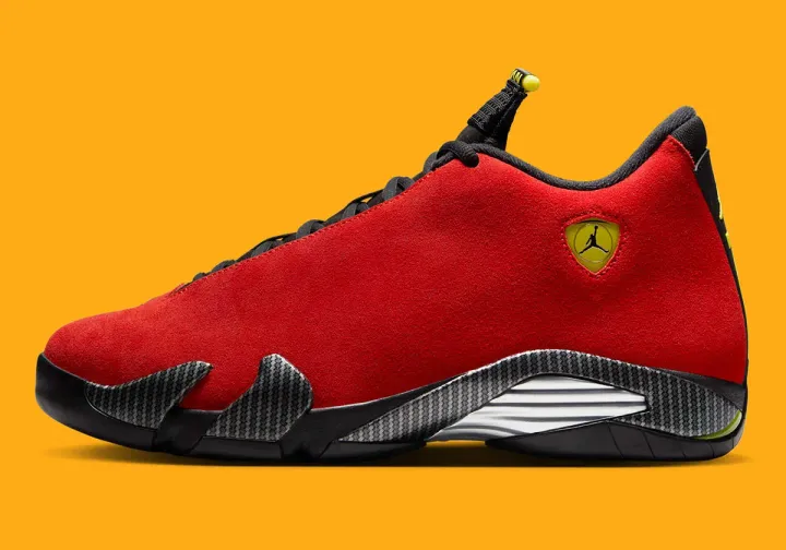 Официальные фотографии Air Jordan 14 «Ferrari»