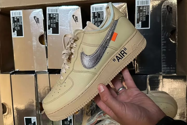 Первый взгляд на кроссовки Off-White x Nike Air Force 1 Low «Sesame»
