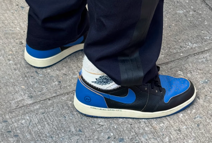 Первые детальные фотографии кроссовок fragment design x Union LA x Air Jordan 1 High OG «Sport Royal»